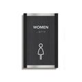 Bathroom Signs Woman Interior Sign for Restroom - "Otherside" Design - Photo #1