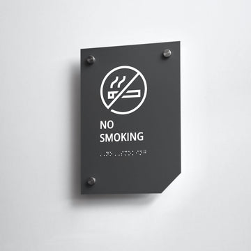 a no smoking sign on a white wall - Photo #5