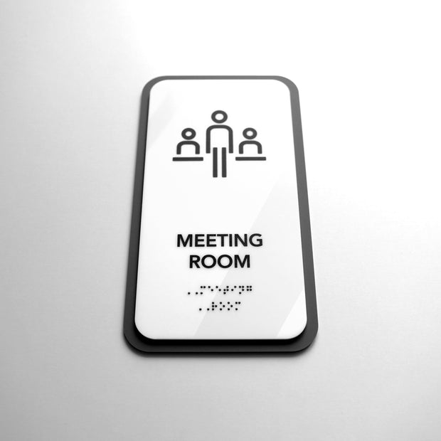 Акриловая табличка «Meeting Room» — "Elegant" дизайн