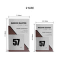 Door Numbers Office Door Number Sign & Name Plates: Stainless Steel & Wood — "Creative" Design - Photo #3