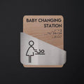 Bathroom Signs Baby Change Sign for Mother — "Downhill" Design - Photo #1
