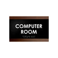 Computer Room - Custom Wood Door Sign "Buro" Design - Photo #15