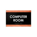 Computer Room - Custom Wood Door Sign "Buro" Design - Photo #13