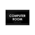 Computer Room - Custom Wood Door Sign "Buro" Design - Photo #6