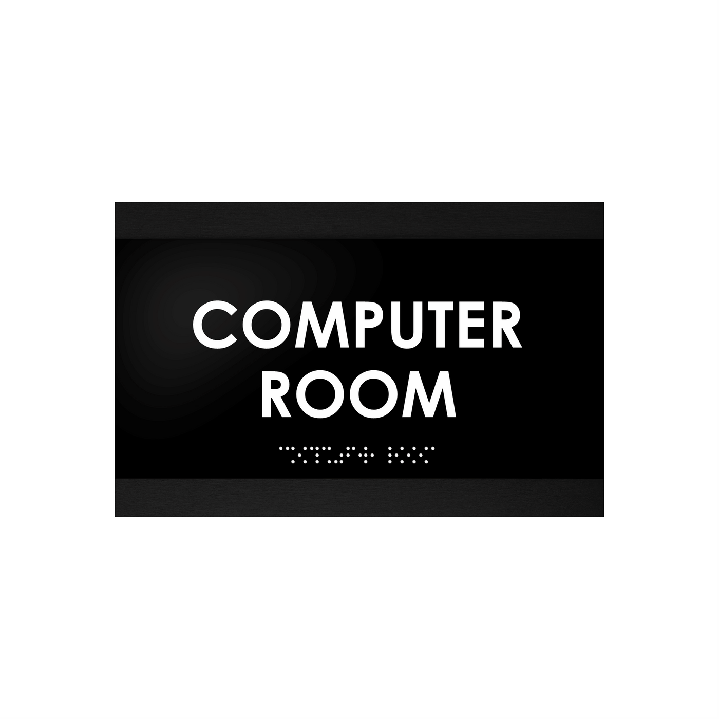 Computer Room - Custom Wood Door Sign "Buro" Design