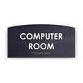 Wood Computer Room Door Sign "Scandza" Design - Photo #15