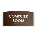 Wood Computer Room Door Sign "Scandza" Design - Photo #11