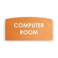 Wood Computer Room Door Sign "Scandza" Design - Photo #13