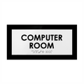 Computer Room Acrylic Door Sign "Simple" Design - Photo #2