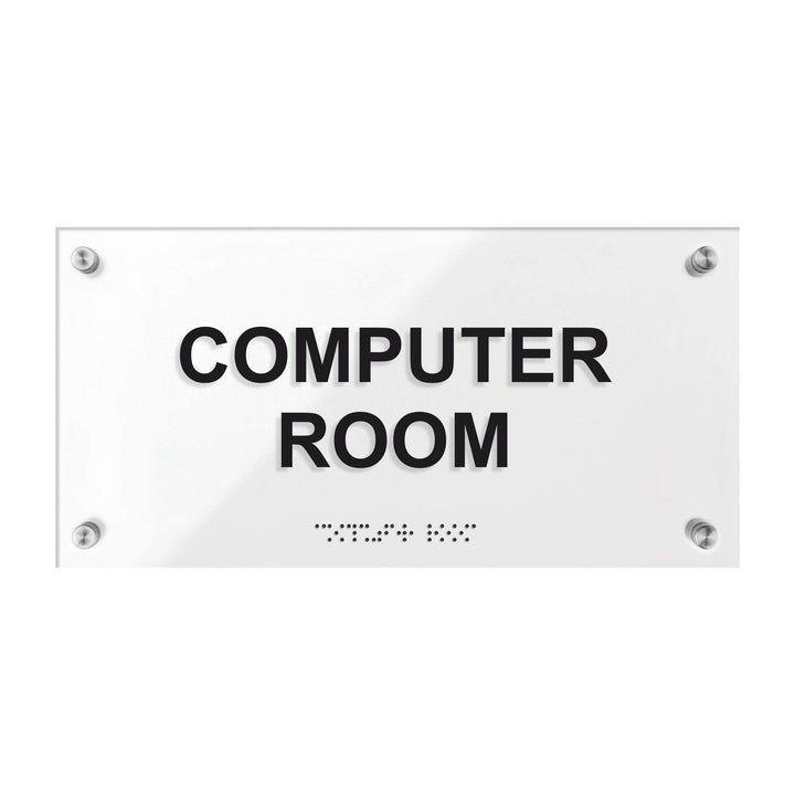Computer Room Sign - Acrylic Plate "Classic" Design