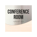 Conference Room Signs - Stainless Steel & Wood Door Plate "Jure" Design - Photo #13