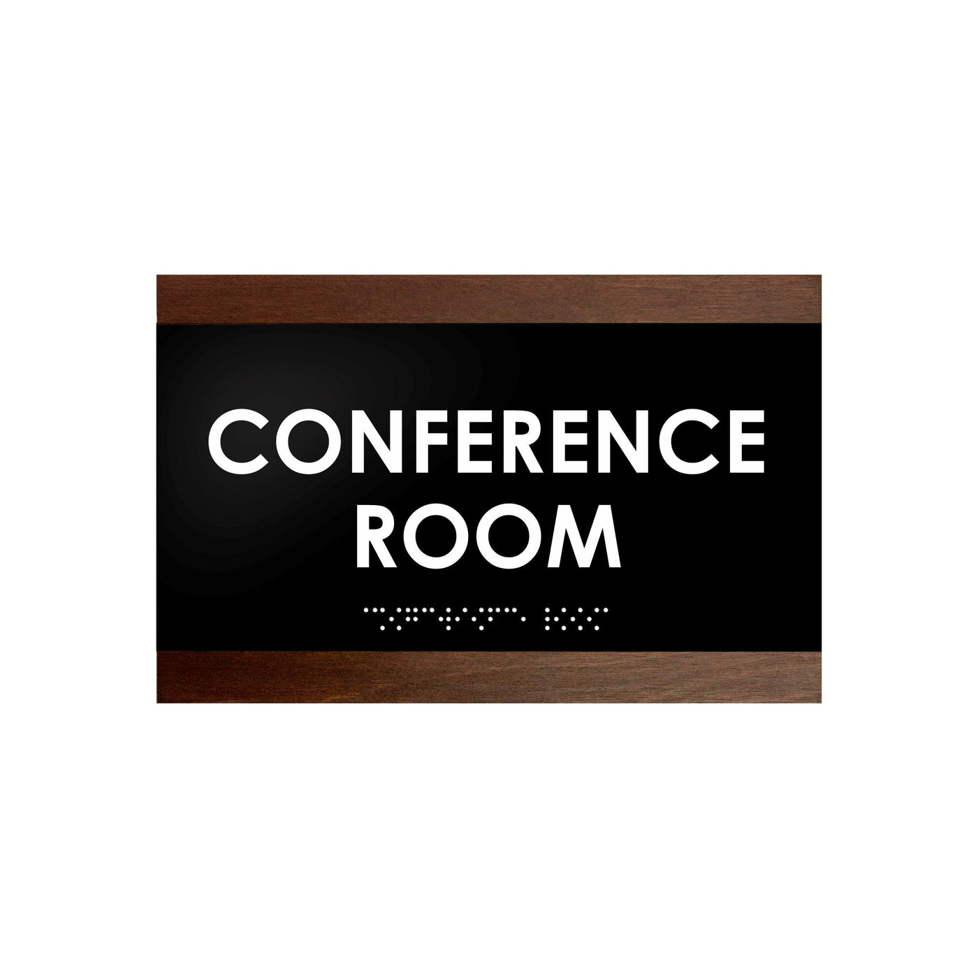 Door Signs - Conference Room Sign - Wood Door Plate "Buro" Design