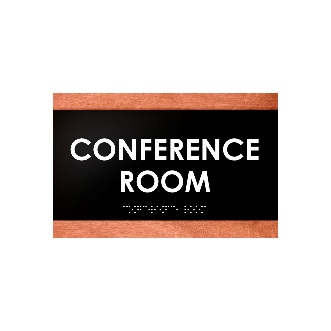 Door Signs - Conference Room Sign - Wood Door Plate "Buro" Design