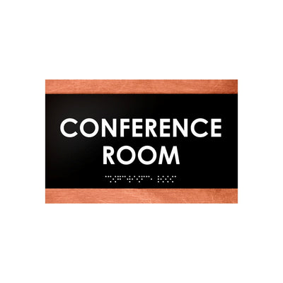 Door Signs - Conference Room Sign - Wood Door Plate "Buro" Design