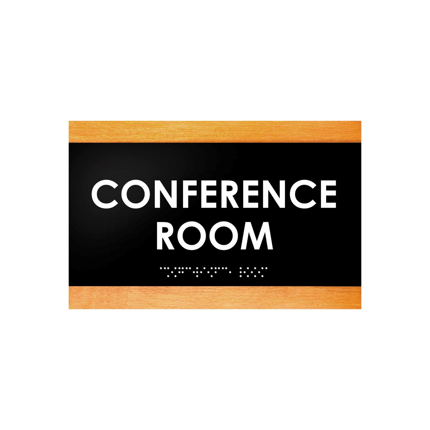 Door Signs - Conference Room Sign - Wood Door Plate "Buro" Design