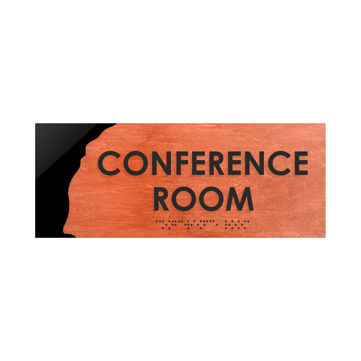 Door Signs - Conference Room Sign - Wood Door Plate "Sherwood" Design