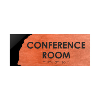 Door Signs - Conference Room Sign - Wood Door Plate "Sherwood" Design