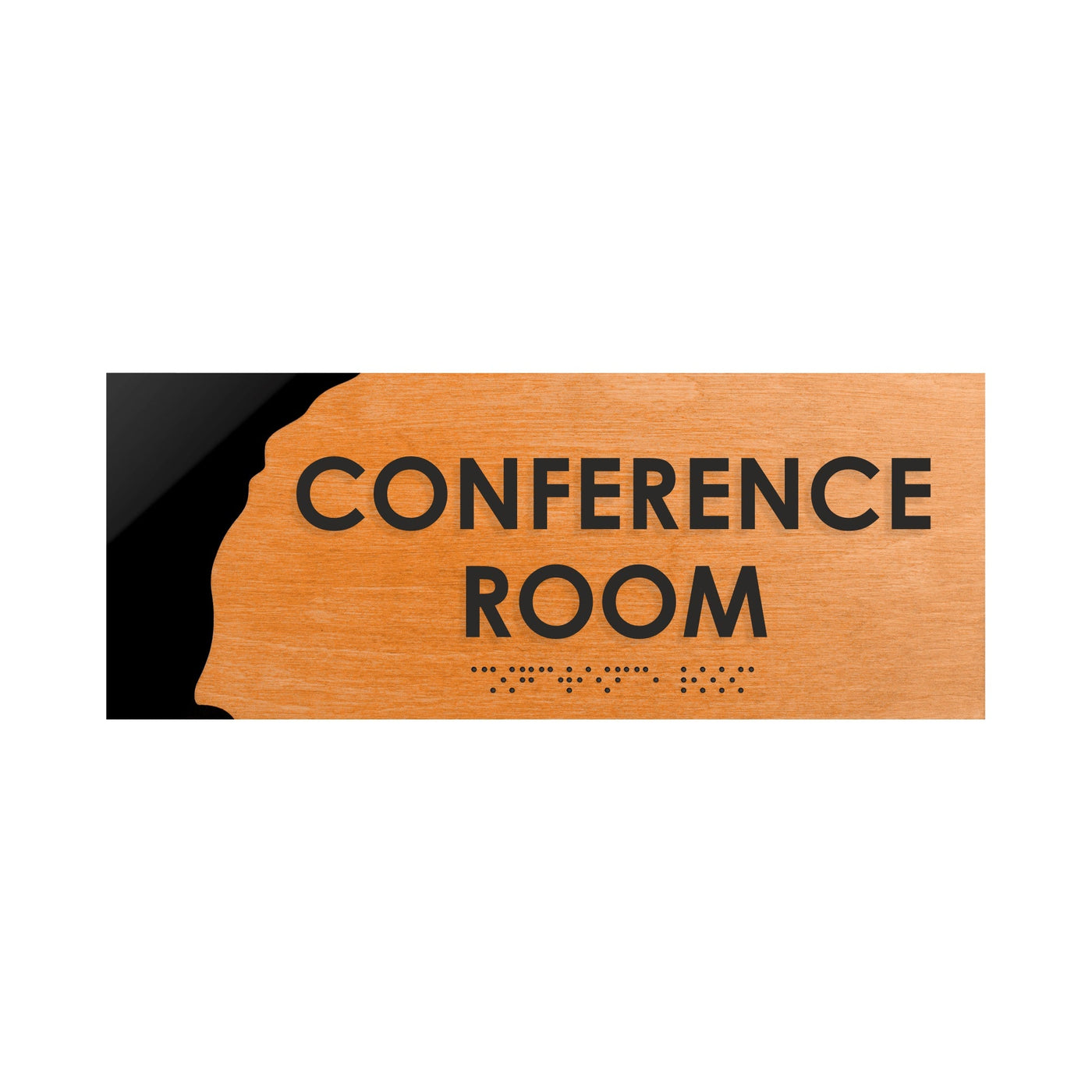 Door Signs - Conference Room Sign - Wood Door Plate "Sherwood" Design