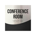 Conference Room Signs - Stainless Steel & Wood Door Plate "Jure" Design - Photo #17