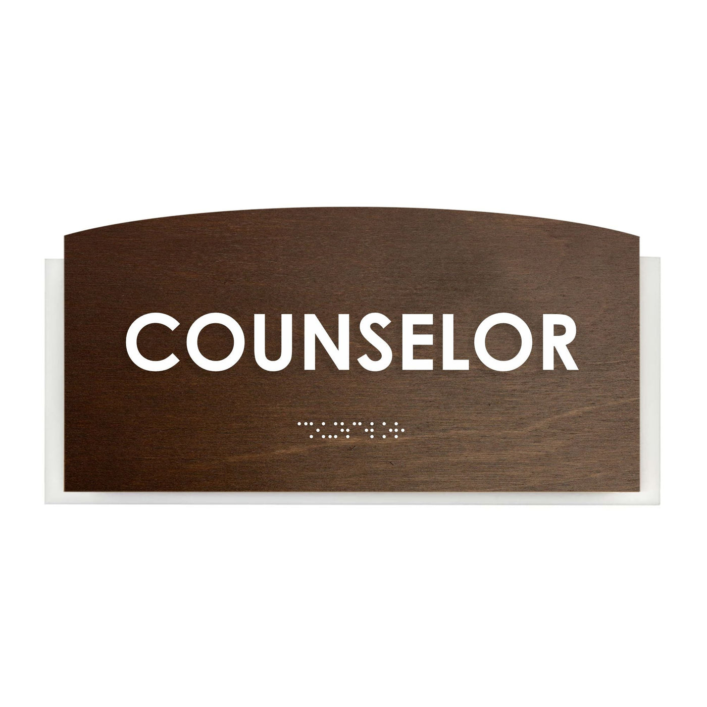 Door Signs - Counselor Sign - Wood Door Plate "Scandza" Design