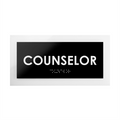 Door Signs - Counselor Sign - Acrylic Door Plate "Simple" Design - Photo #1