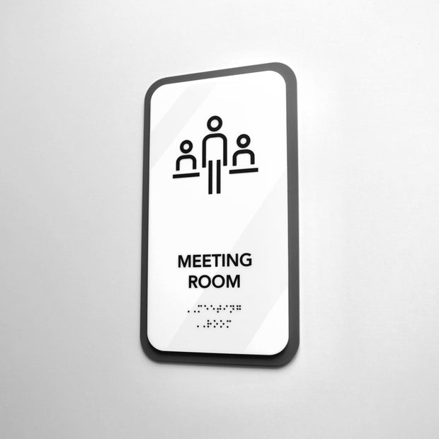 Акриловая табличка «Meeting Room» — "Elegant" дизайн