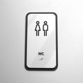 Акрилова табличка "WC" — "Elegant" дизайн - Photo #3