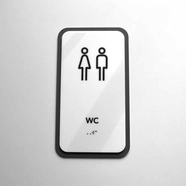 Акрилова табличка "WC" — "Elegant" дизайн