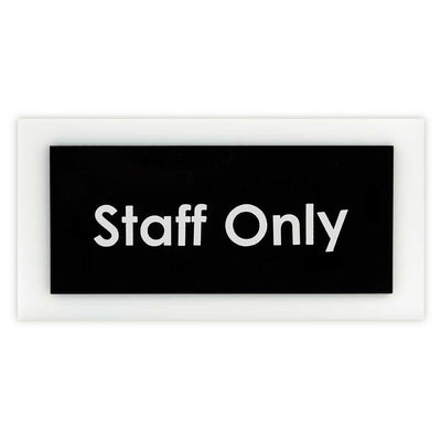 Door Signs - Private Room Sign - Acrylic Door Plate "Simple" Design