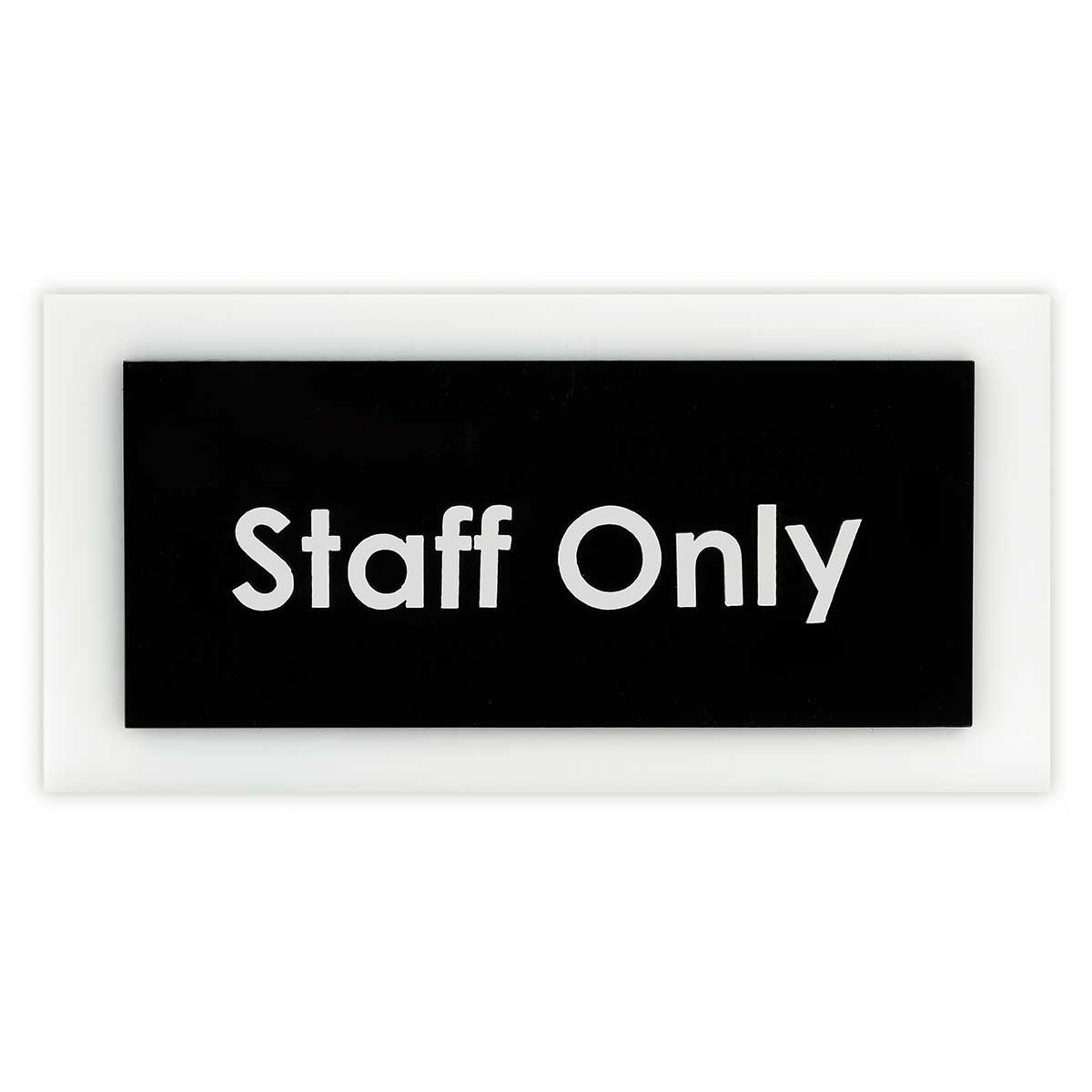 Door Signs - Front Desk Sign - Acrylic Door Plate "Simple" Design