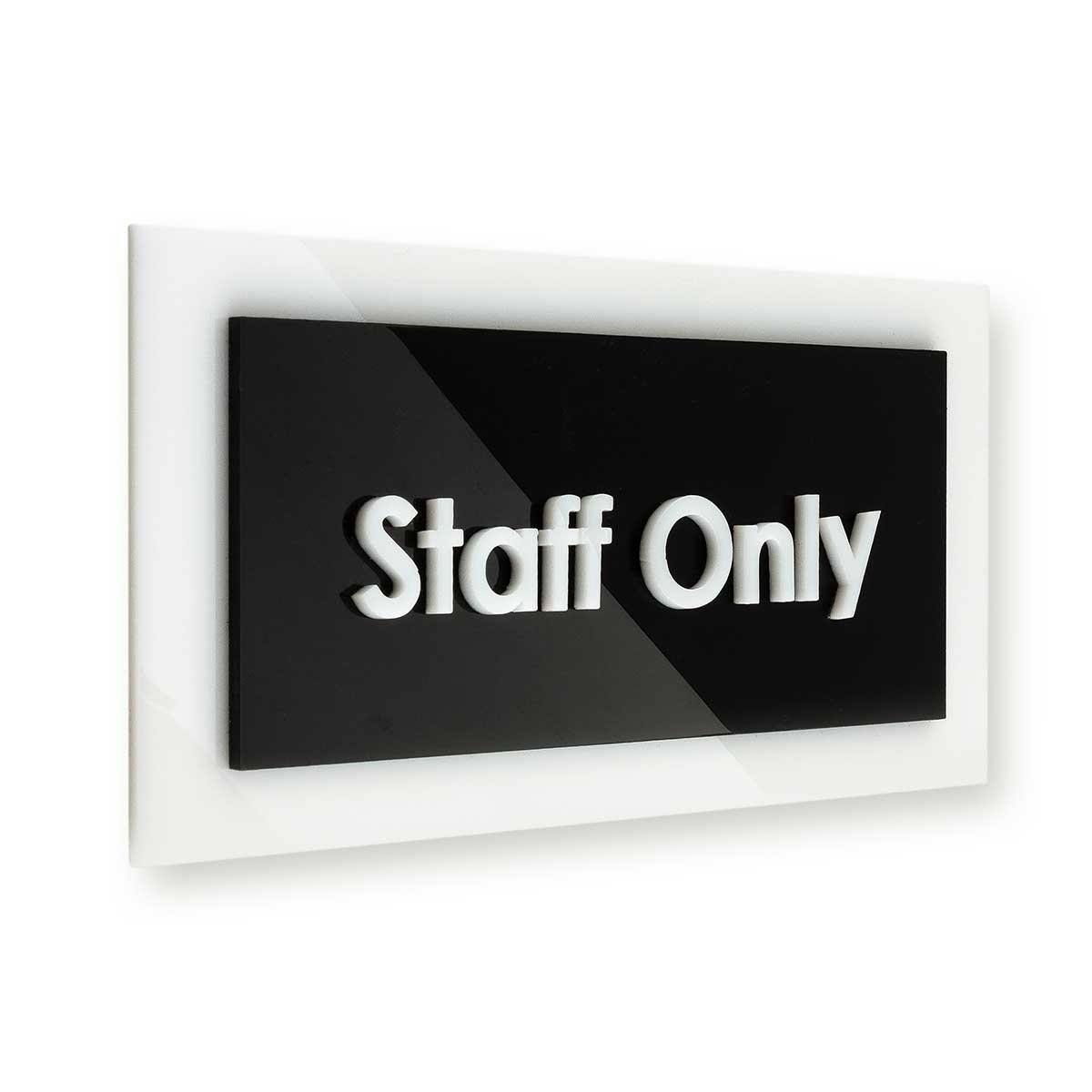 Door Signs - Storage Room Sign - Acrylic Door Plate "Simple" Design