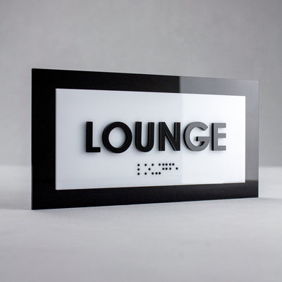 Door Signs - Reception Sign - Acrylic Door Plate "Simple" Design