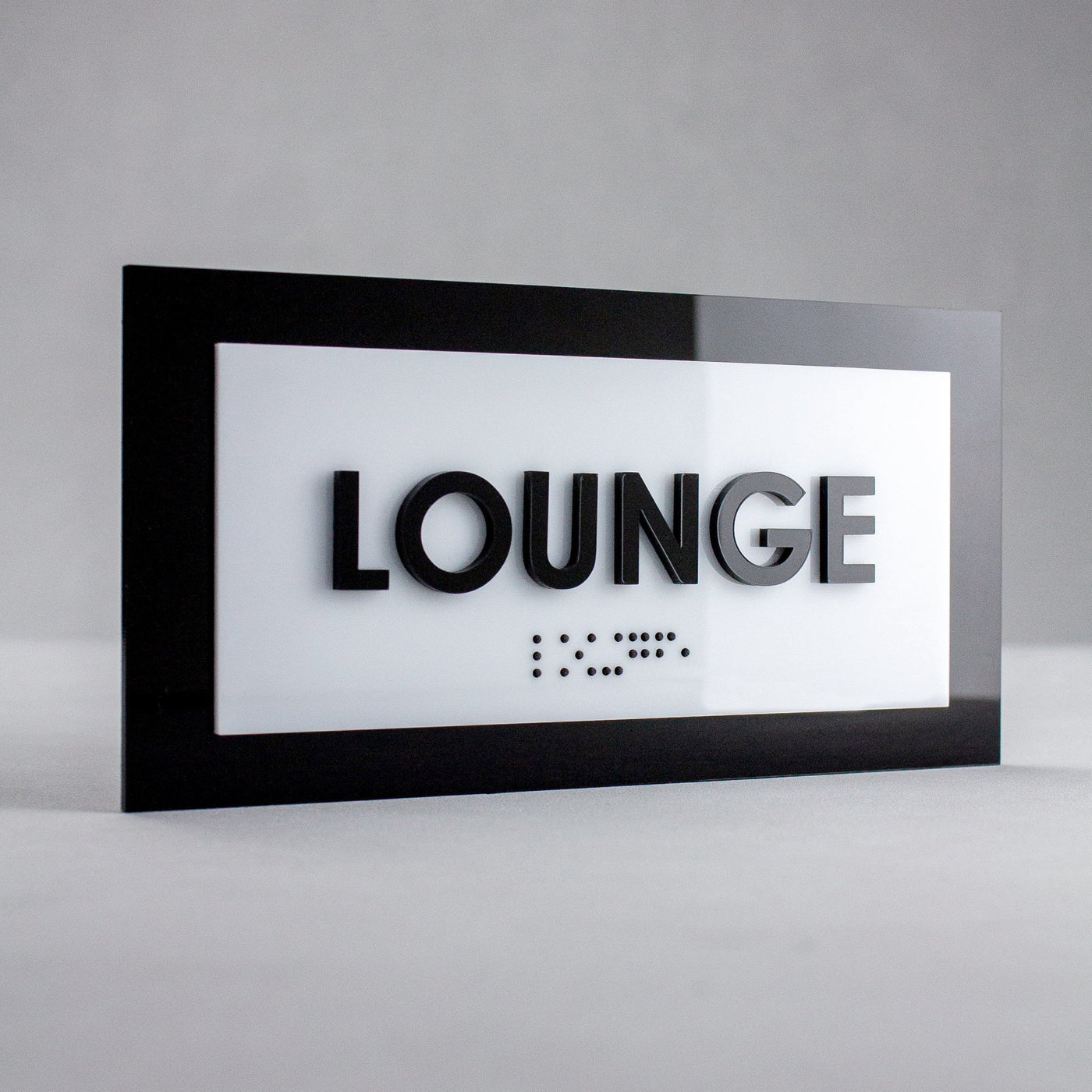 Door Signs - Lounge Room Sign - Acrylic Door Plate "Simple" Design