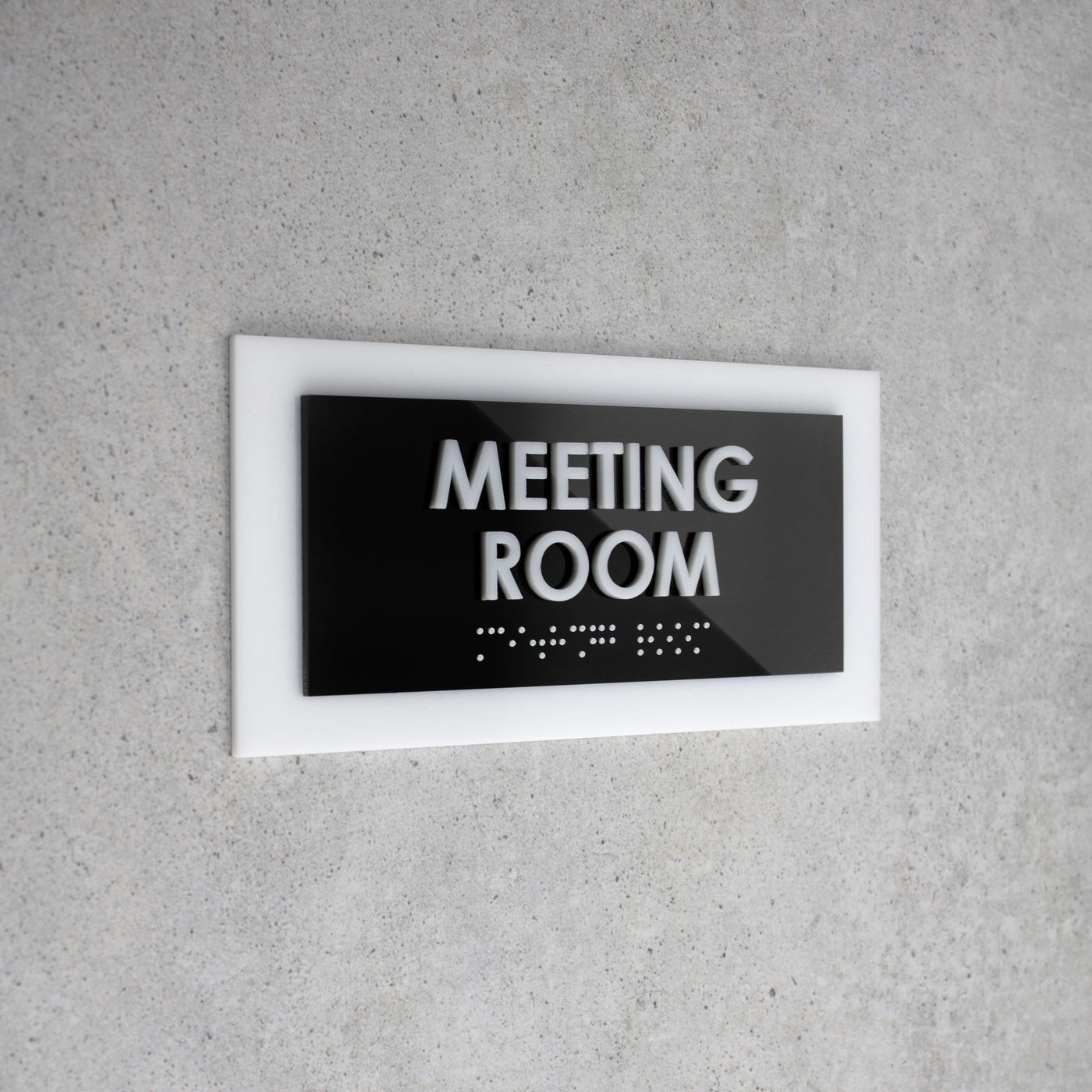 Door Signs - Meeting Room Sign - Acrylic Door Plate "Simple" Design