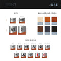 Door Signs - Recycle Sign - Wood & Stainless Steel Door Plate "Jure" Design - Photo #11