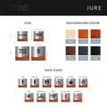 Storage Room Door Sign - Stainless Steel & Wood Door Plate "Jure" Design - Photo #11