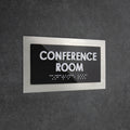 Door Signs - Storage Room Door Sign - Stainless Steel Plate - "Modern" Design - Photo #3