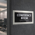 Door Signs - Storage Room Door Sign - Stainless Steel Plate - "Modern" Design - Photo #7