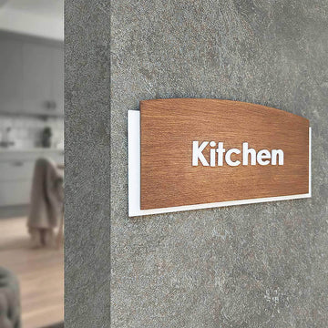 Wood Utility Room Door Sign "Scandza" Design - Photo #8