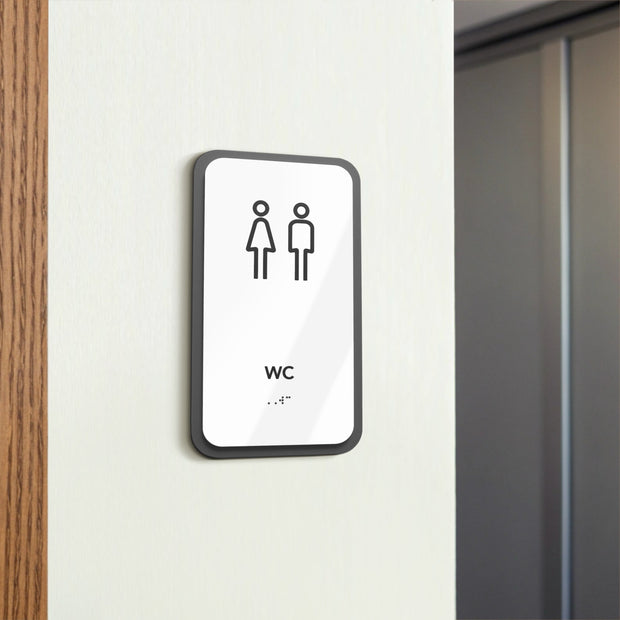 Акрилова табличка "WC" — "Elegant" дизайн