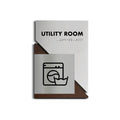 Information signs Utility Room Door Sign - Wood Door Plate "Creative" Design - Photo #1