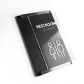 Door Numbers Office Door Number Sign & Name Plates: Stainless Steel & Wood — "Otherside" Design - Photo #10