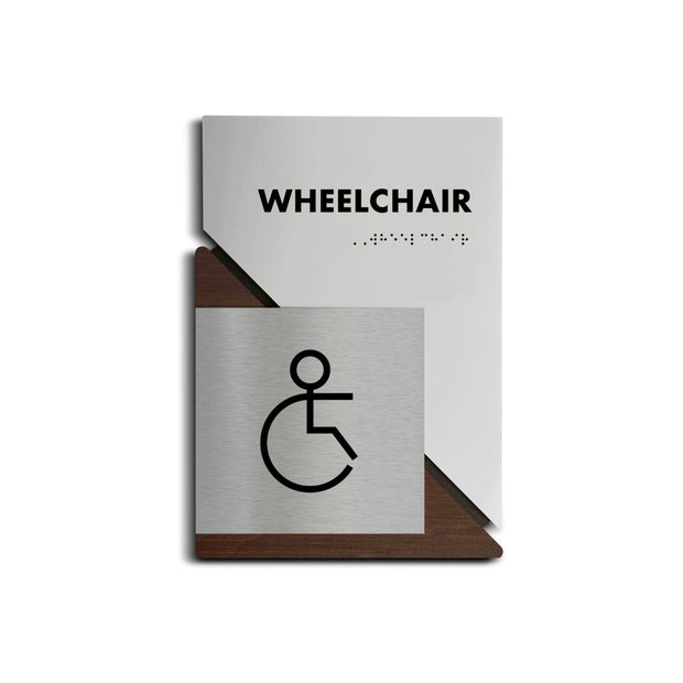 Bathroom Signs Wheelchair Sign for Restroom: "Creative" Design