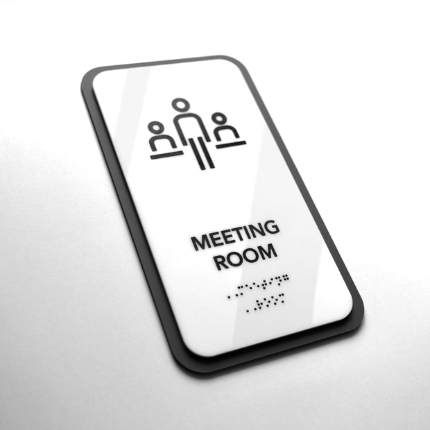 Акриловая табличка «Meeting Room» — "Elegant" дизайн