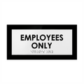Door Signs - Employees Only Signs - Custom Acrylic Door Sign "Simple" Design - Photo #2