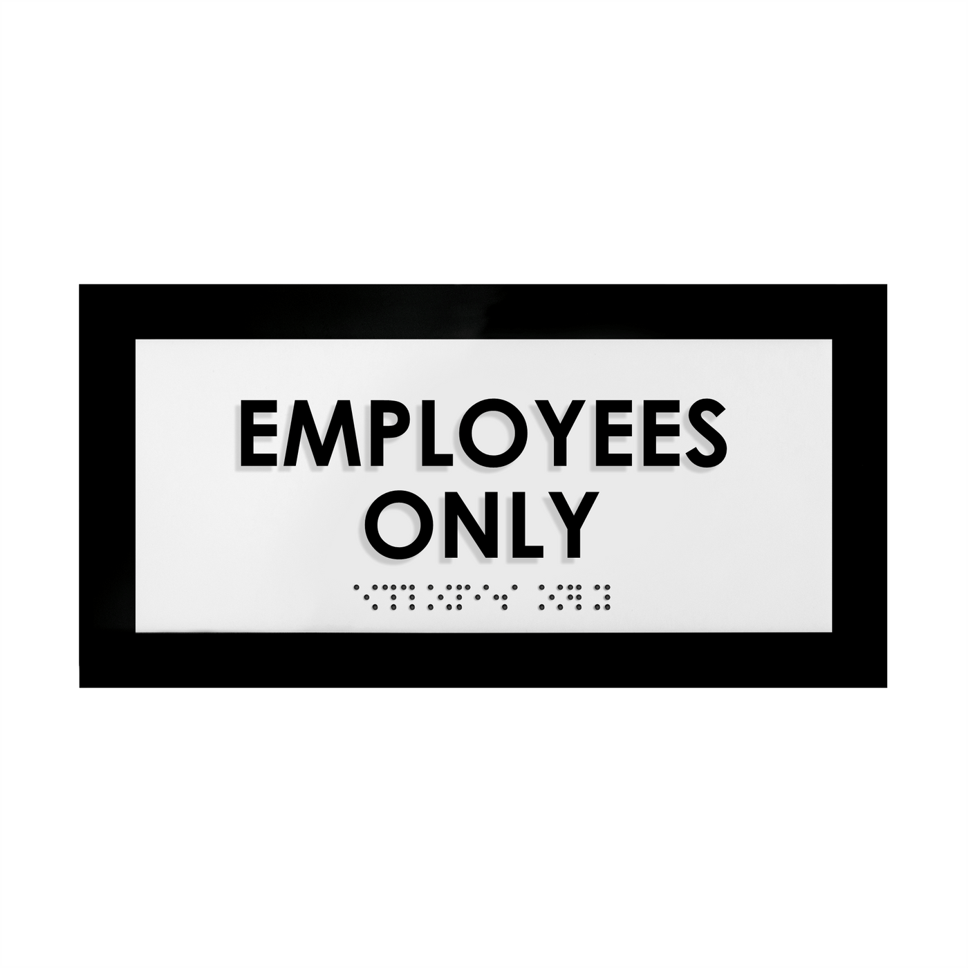 Door Signs - Employees Only Signs - Custom Acrylic Door Sign "Simple" Design