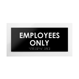 Door Signs - Employees Only Signs - Custom Acrylic Door Sign "Simple" Design