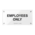 Door Signs - Employees Only Sign With Braille "Classic" Design - Photo #1