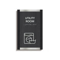 Information signs Utility Room Door Sign - Wood Door Plate "Otherside" Design - Photo #1