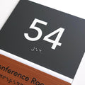 Door Numbers Door Number Sign: Wood & Acrylic Plate — "Dragon" Design - Photo #8